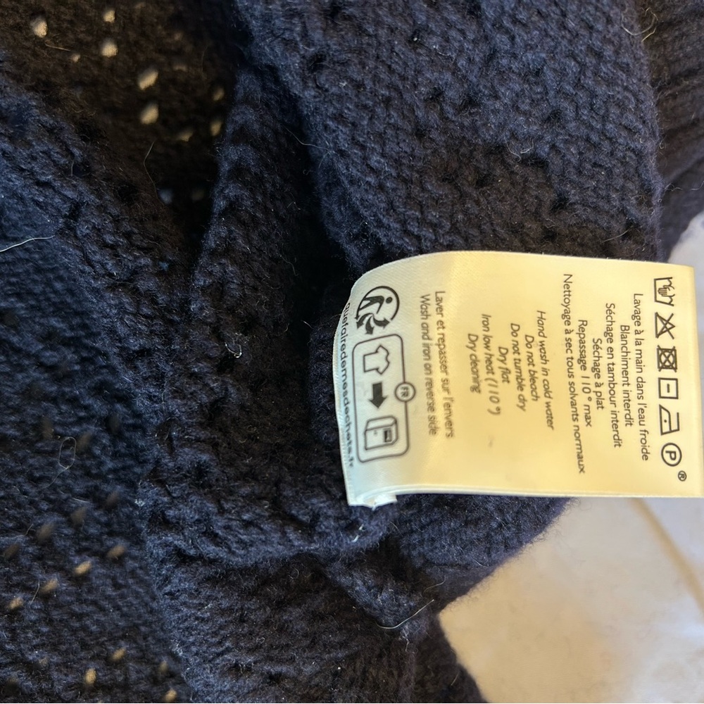 Sezane Laurie Jumper in Navy Blue Size M - Picture 10 of 12